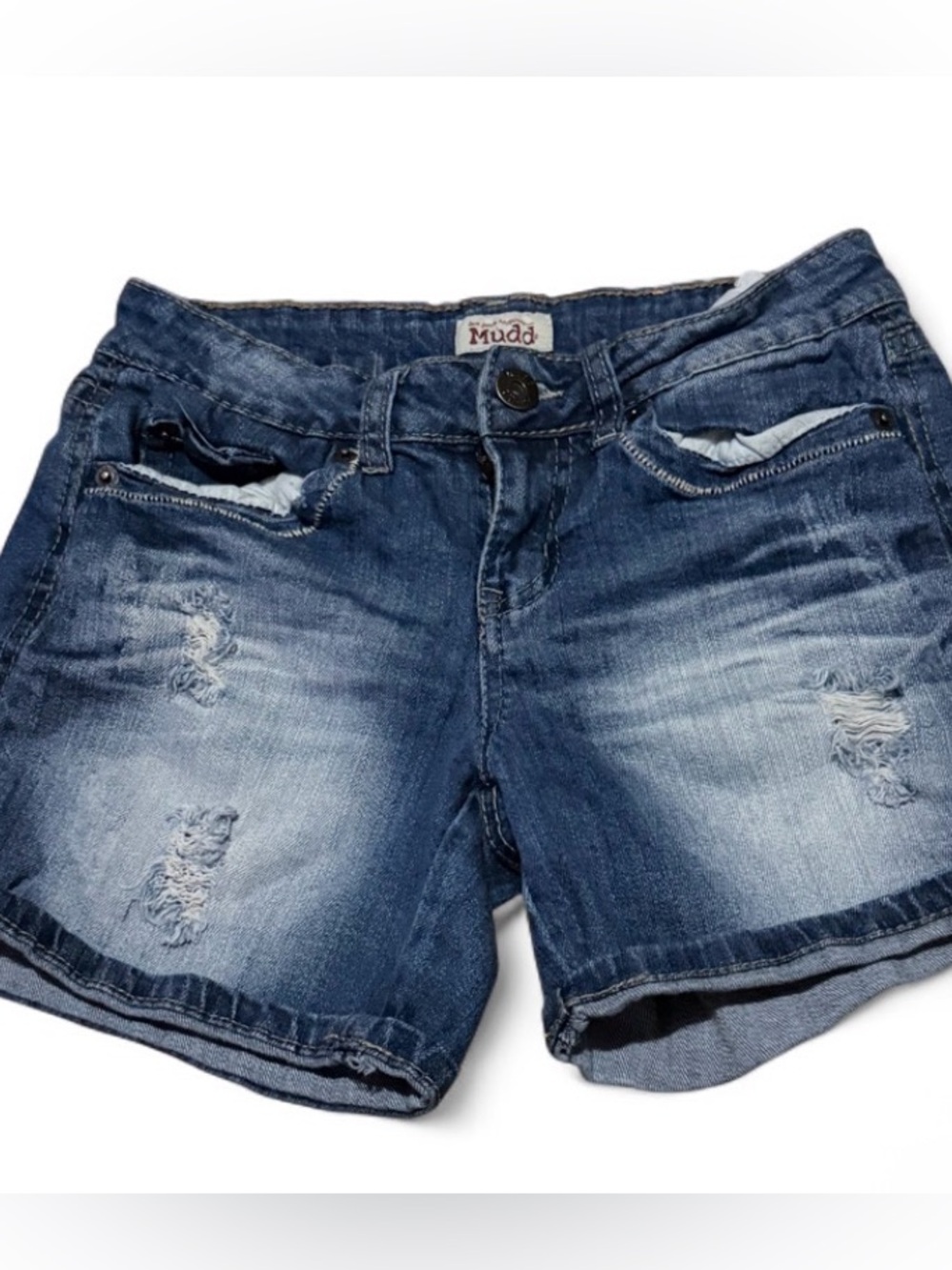 Vintage Y2K Mudd Distressed Denim Jean Shorts